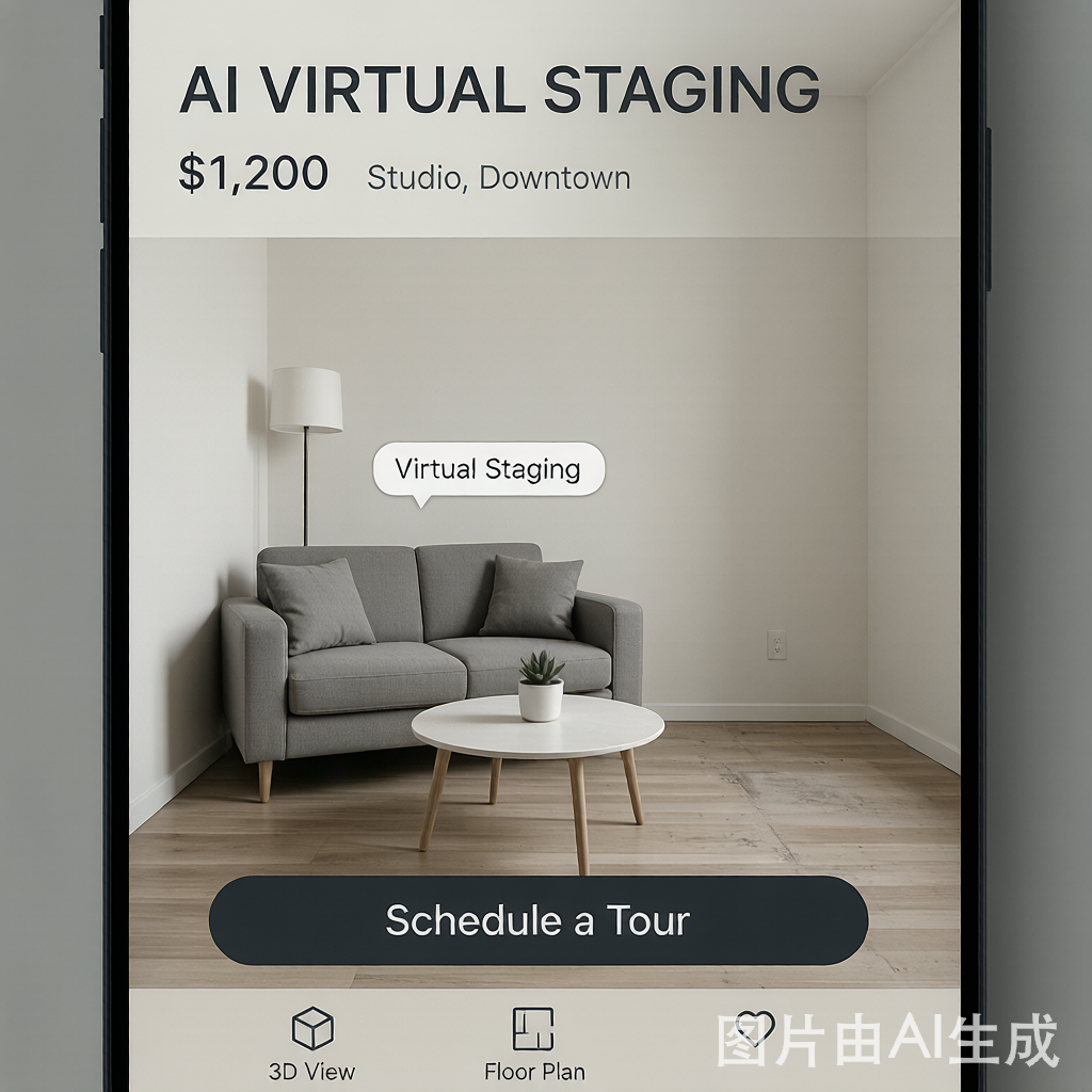 AI虚拟staging租房陷阱