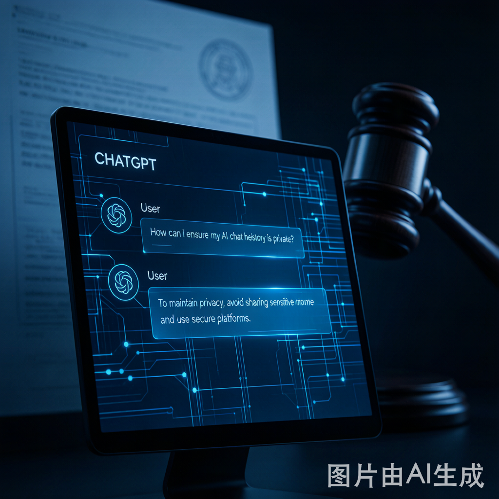 ChatGPT日志成为法庭证据概念图