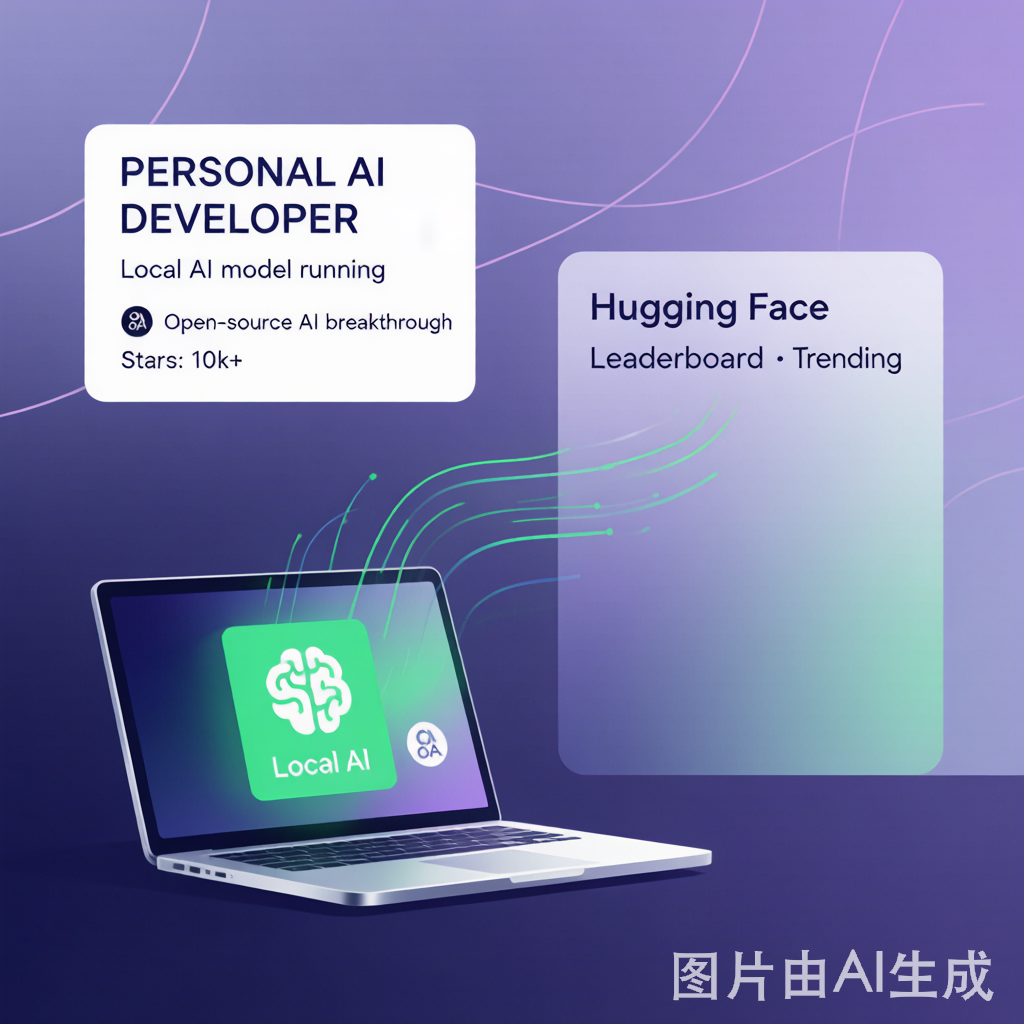个人开发者霸榜HuggingFace概念图
