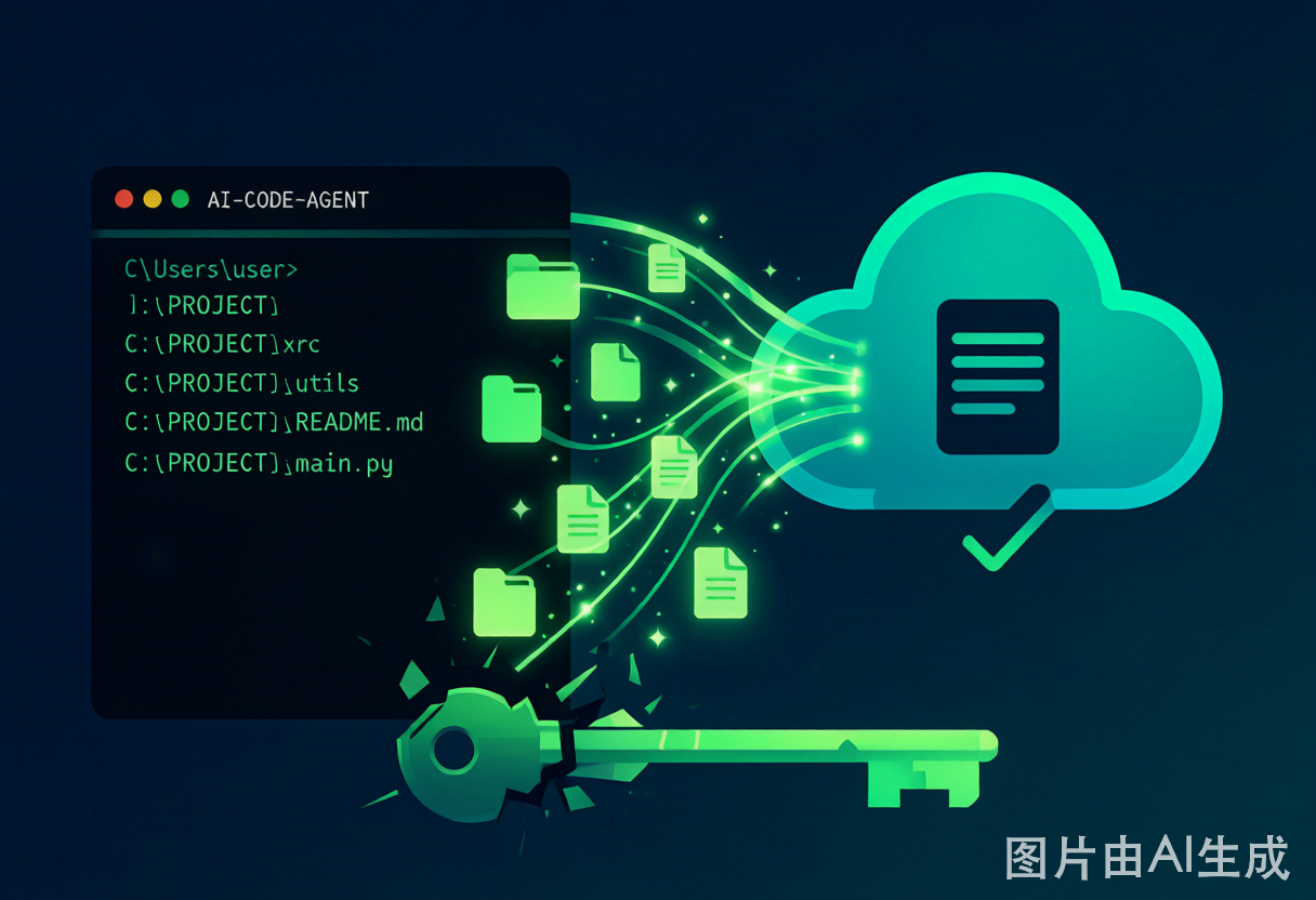 Grok Build代码上传隐私问题示意图