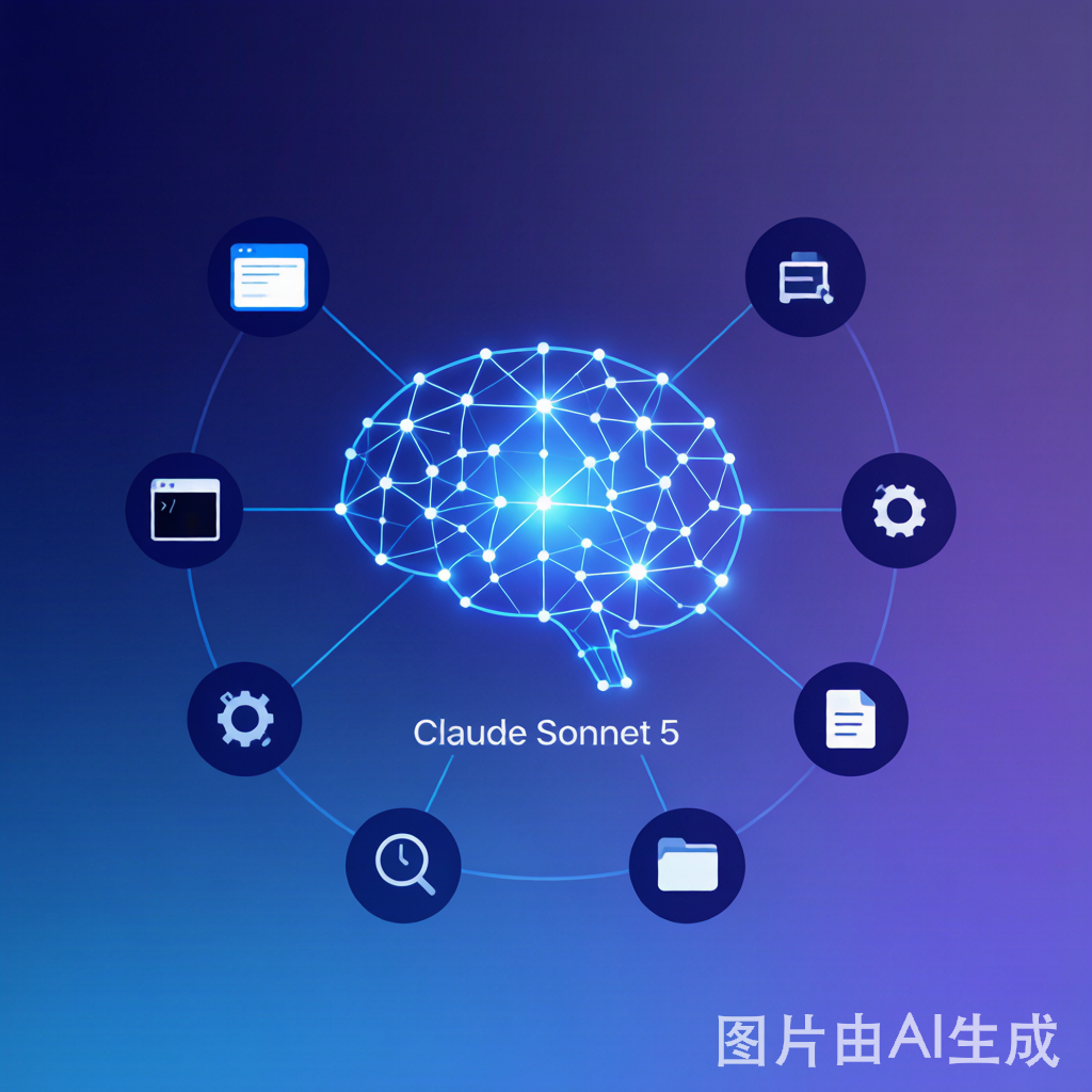 Claude Sonnet 5 AI模型概念图