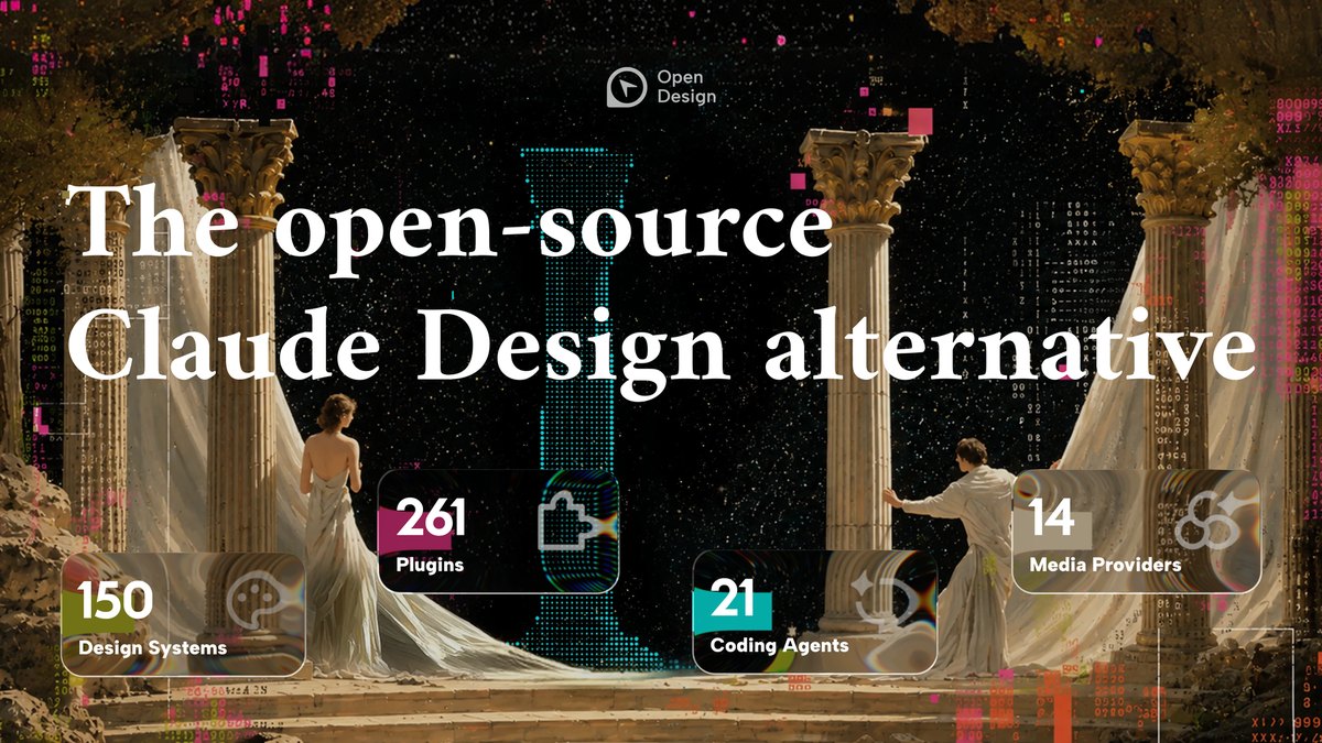 Open Design:开源版 Claude Design,把你的编码智能体变成设计引擎