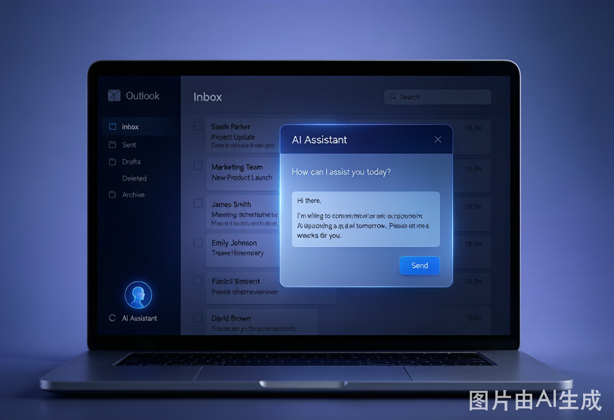 Grok for Outlook 插件概念图