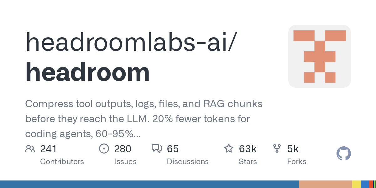 Headroom：让 AI 智能体少花 90% Token 的上下文压缩层