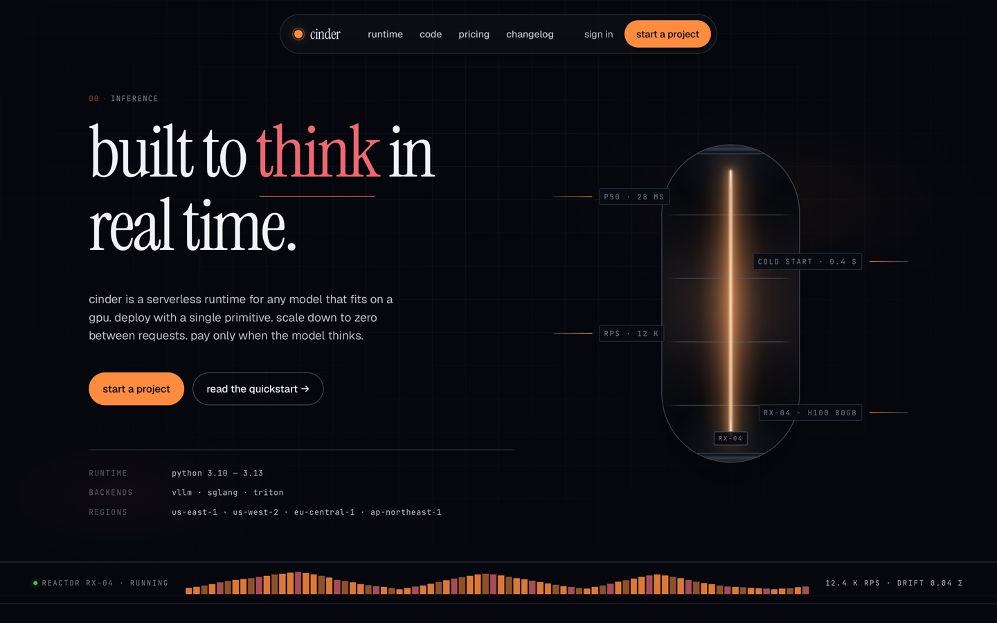 Cinder AI 推理工具首页
