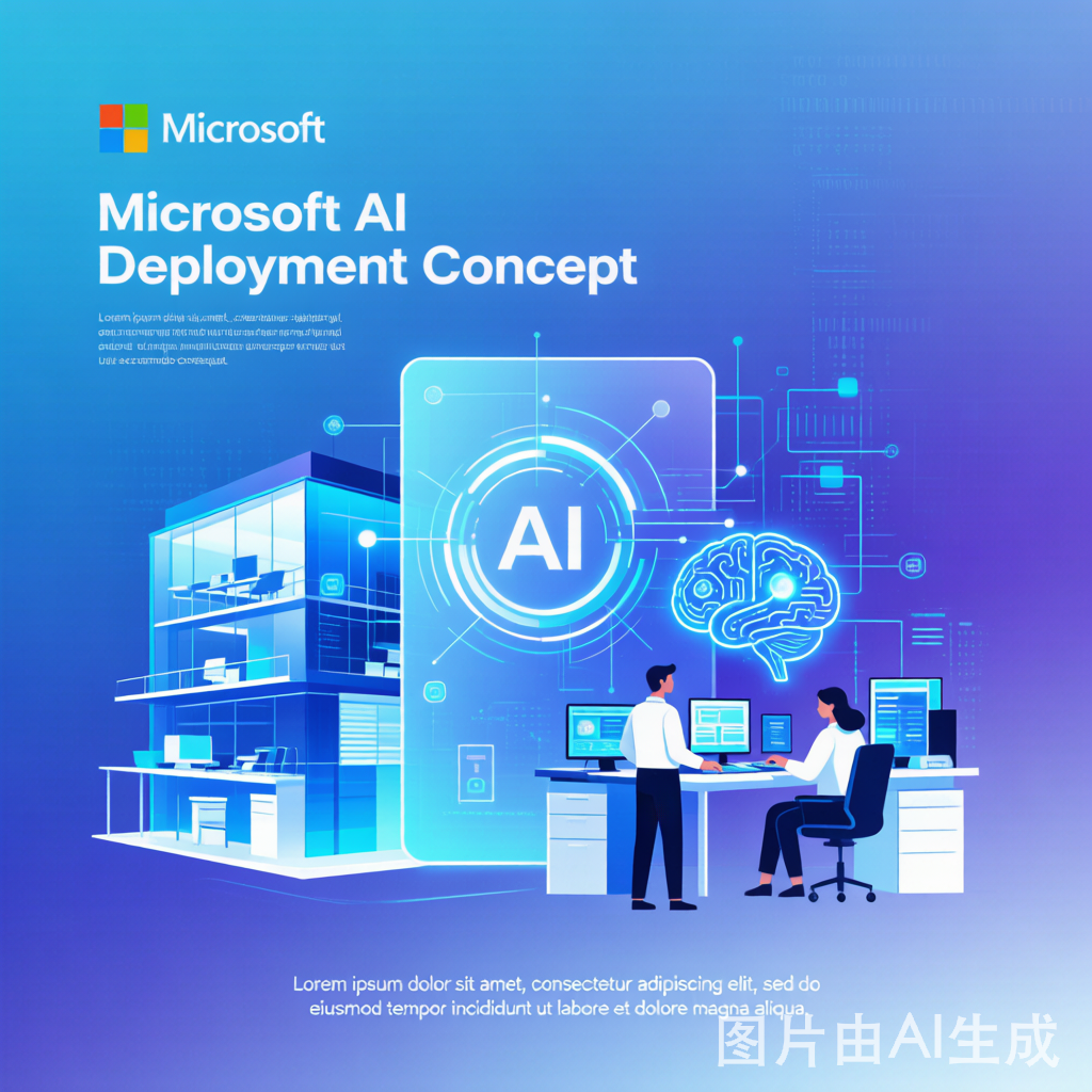 微软AI部署公司概念图