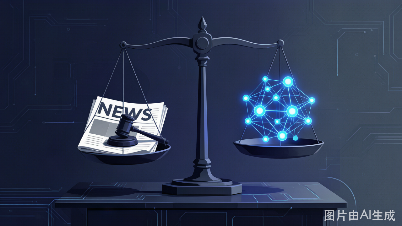 纽约时报与 OpenAI 版权诉讼概念图