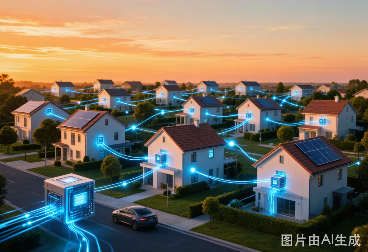 Sunrun分布式AI算力家庭节点示意图