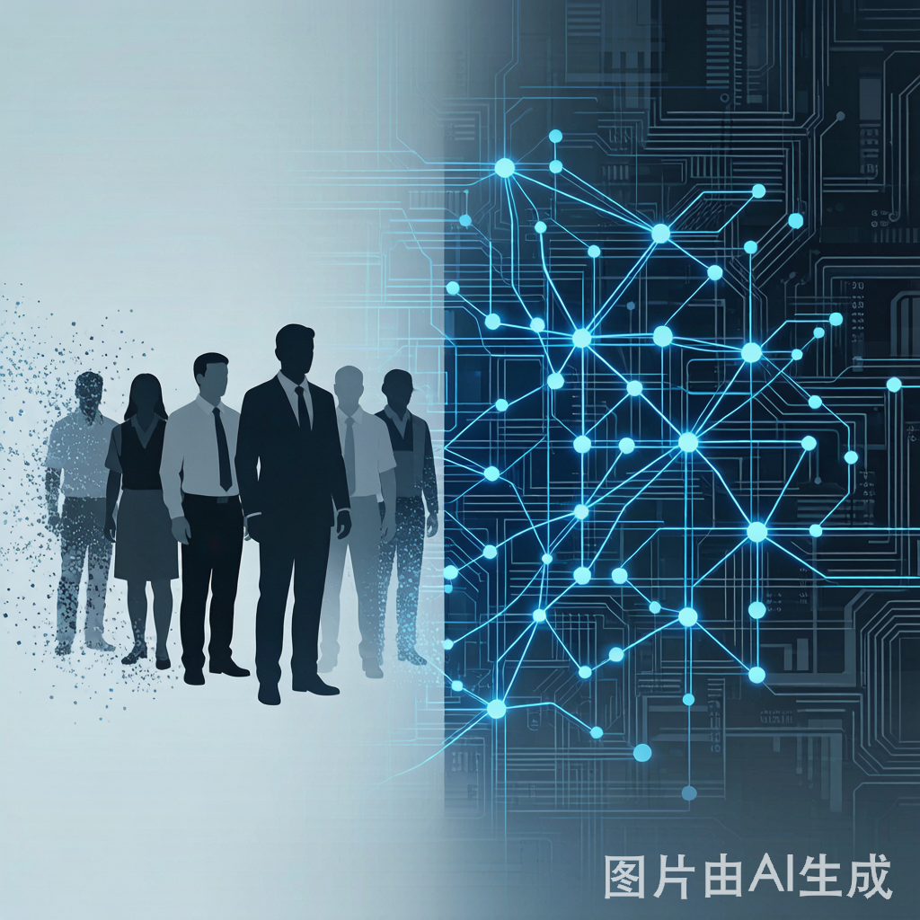 2026科技行业AI裁员与投资对比概念图
