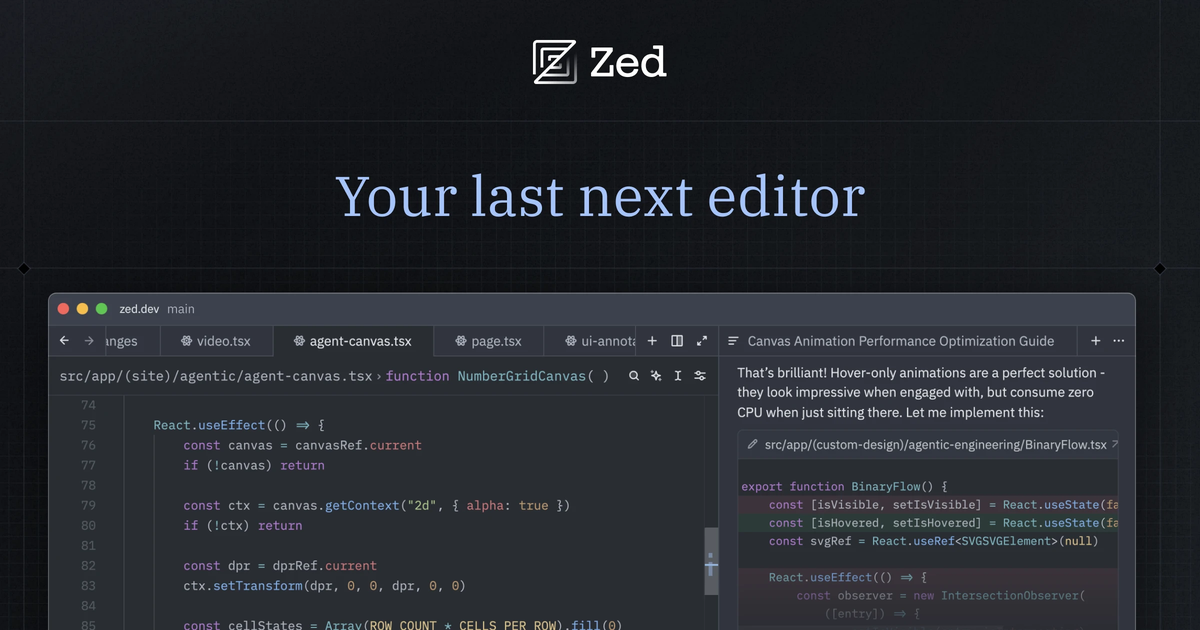 Zed 代码编辑器