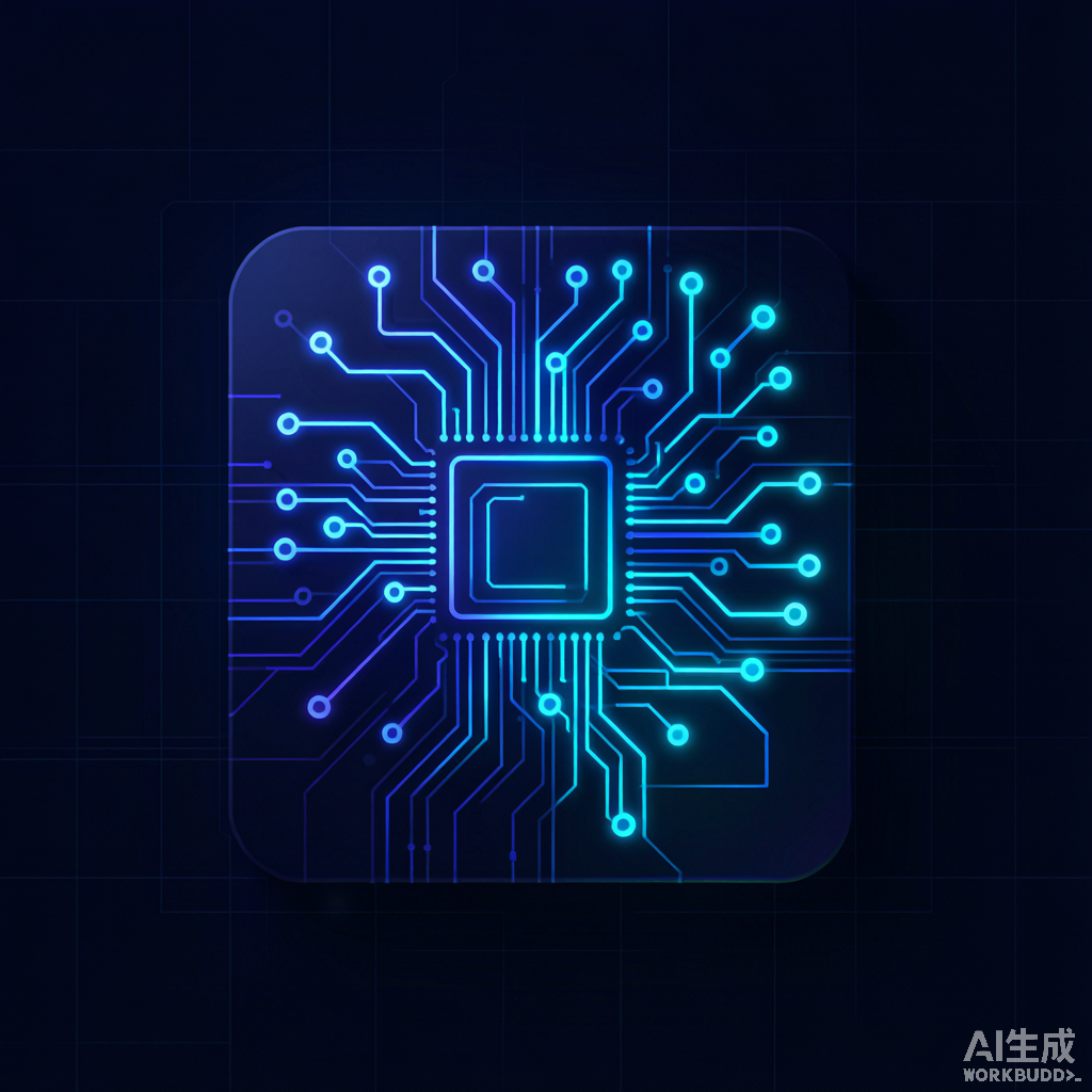 为 AI 模型量身定制的自研芯片概念图