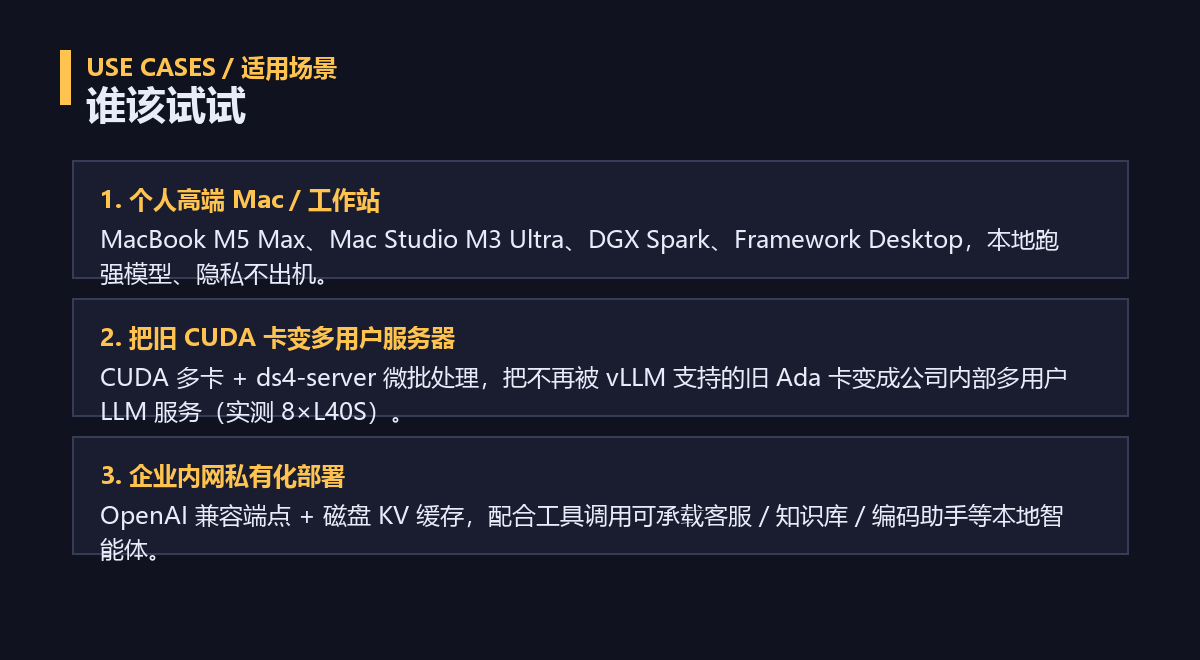 DwarfStar 适用场景