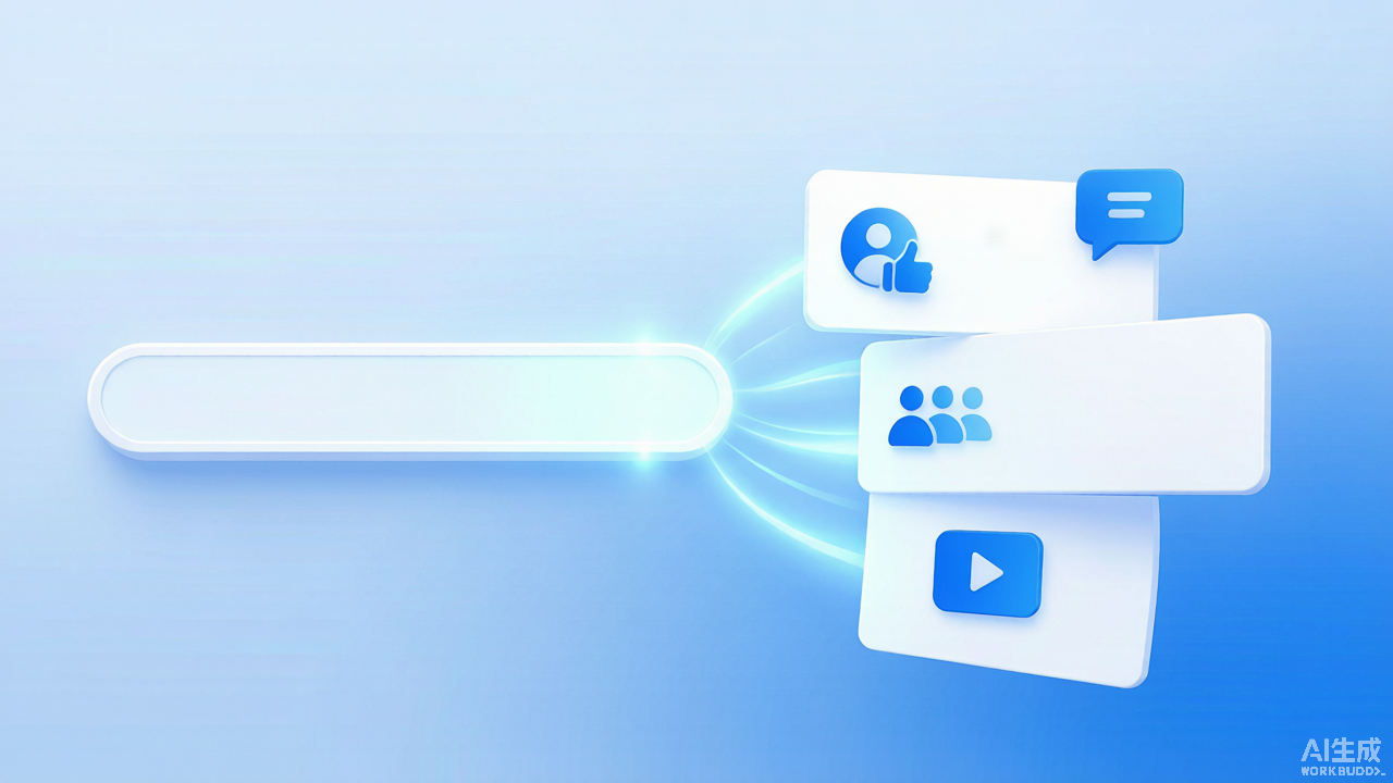 Facebook AI Mode 搜索概念图